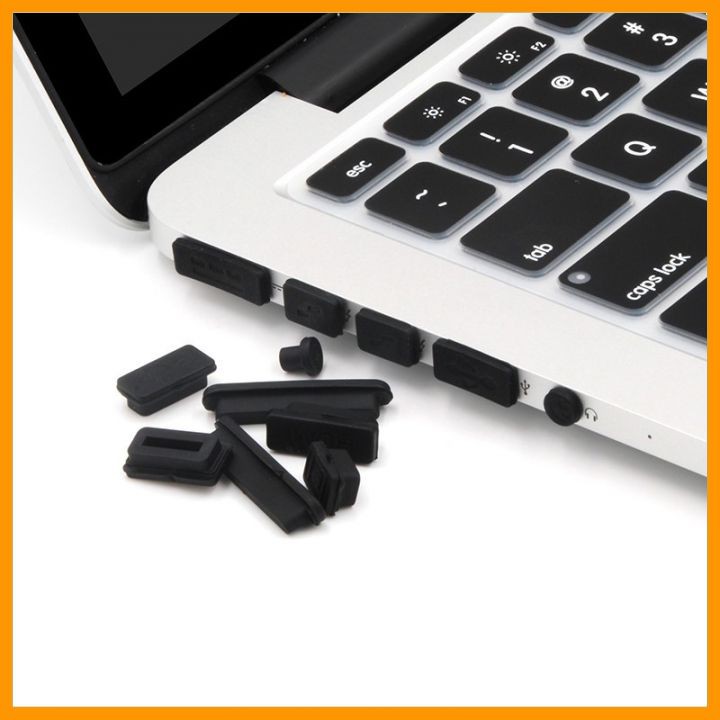 Nút Chống Bụi Laptop Set 13 Nút Silicon Cho Ổ Cắm Laptop, Macbook - Màu Ngẫu Nhiên