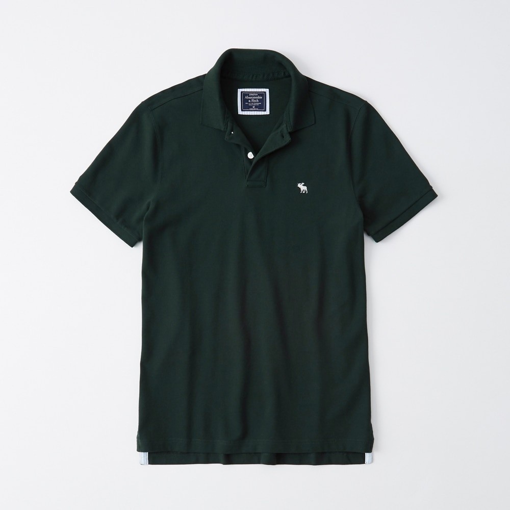 Áo thun polo Abercrombie & Fitch ABR-US-PO56 Stretch Icon Polo Dark Green