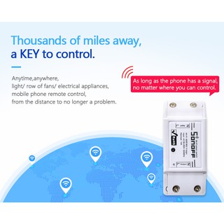 Công Tắc Wifi hẹn giờ sonoff Basic Không Dây