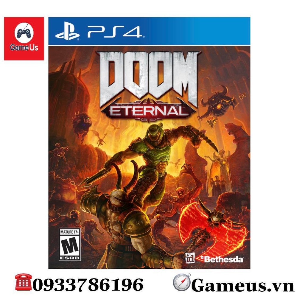 Đĩa game PS4 : Doom Eternal Hệ US