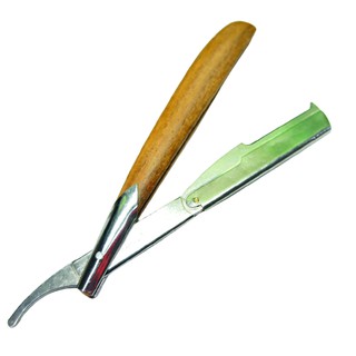 Dao cạo râu, tóc, mặt cán gỗ đa năng
