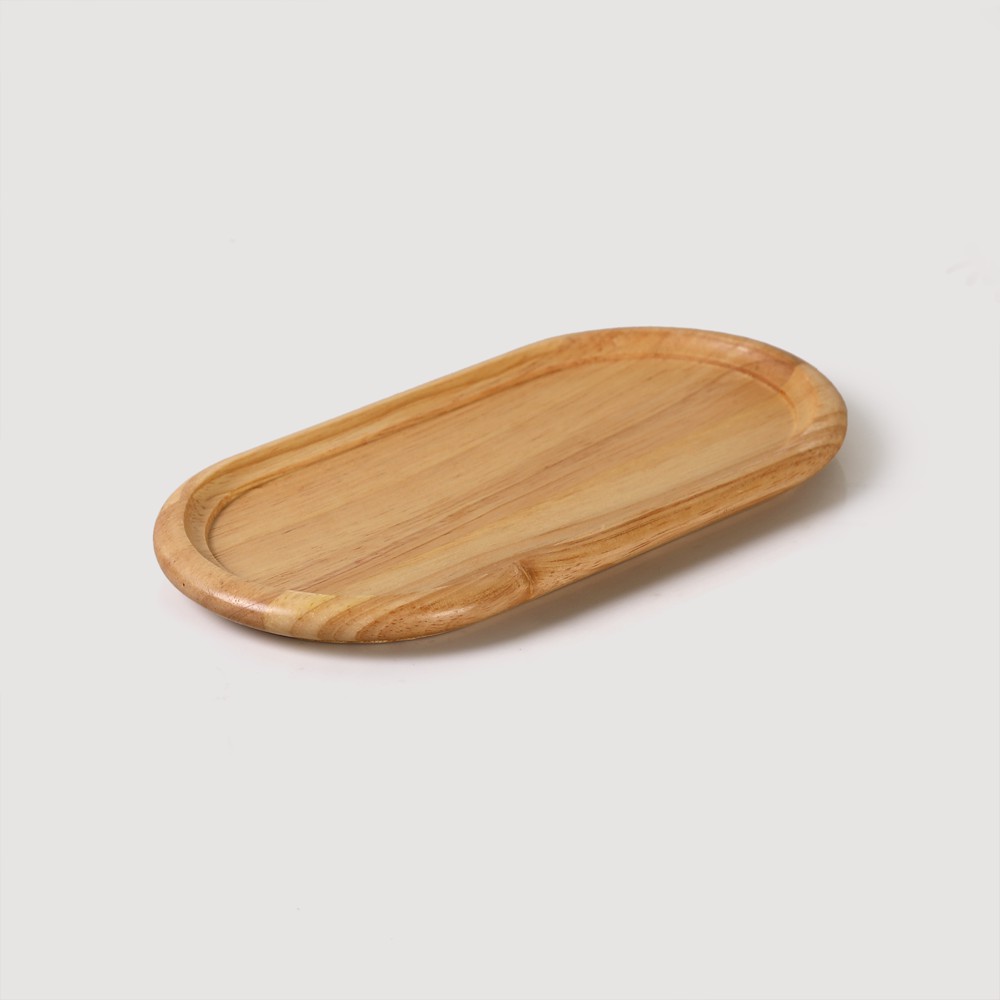 Khay gỗ chữ nhật đựng bánh GIBA - Dĩa gỗ đựng bánh