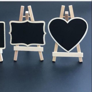 Giảm giá Bảng gỗ Mini  ghi chú nền đen có giá đỡ