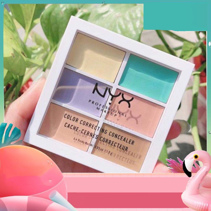 NXG [Ảnh Thật] Bảng Che Khuyết Điểm NYX Color Correcting Concealer (1.5g x 6)