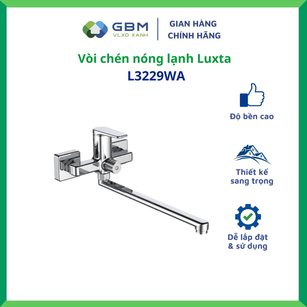 Vòi Chén Nóng Lạnh Âm Tường Luxta L3229WA