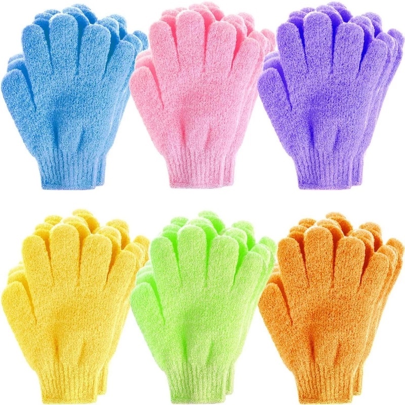 1 Găng Tay Tẩy Tế Bào Chết Dạng Găng Tay Tạo Bọt Mát Xa Làm Sạch Sâu Da Mặt