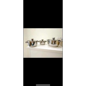 Bộ nồi 3 chiếc Fivestar 3 đáy nắp inox (kèm ảnh thật)
