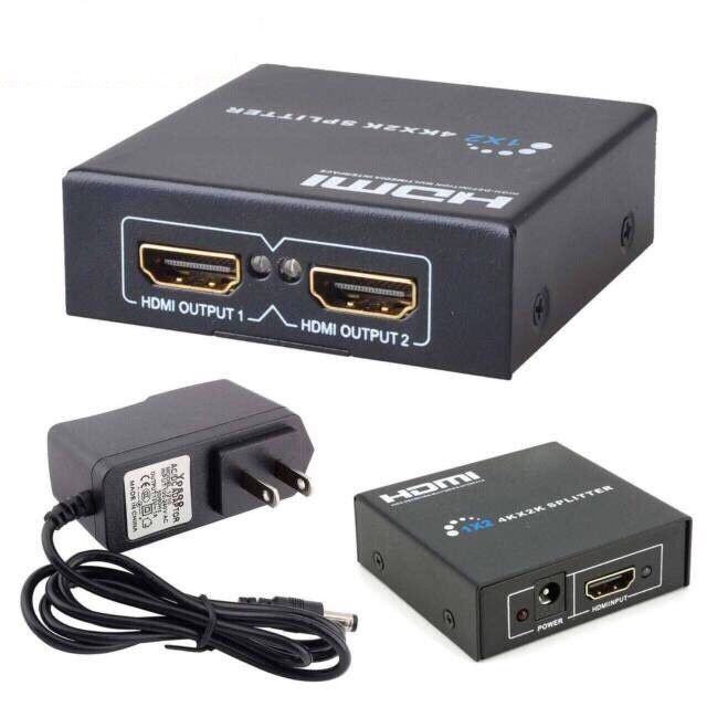 Bộ chia HDMI 1 ra 2, 1 ra 4 và 1 ra 8, vỏ bằng sắt, có đèn báo Tín hiệu và cục nguồn