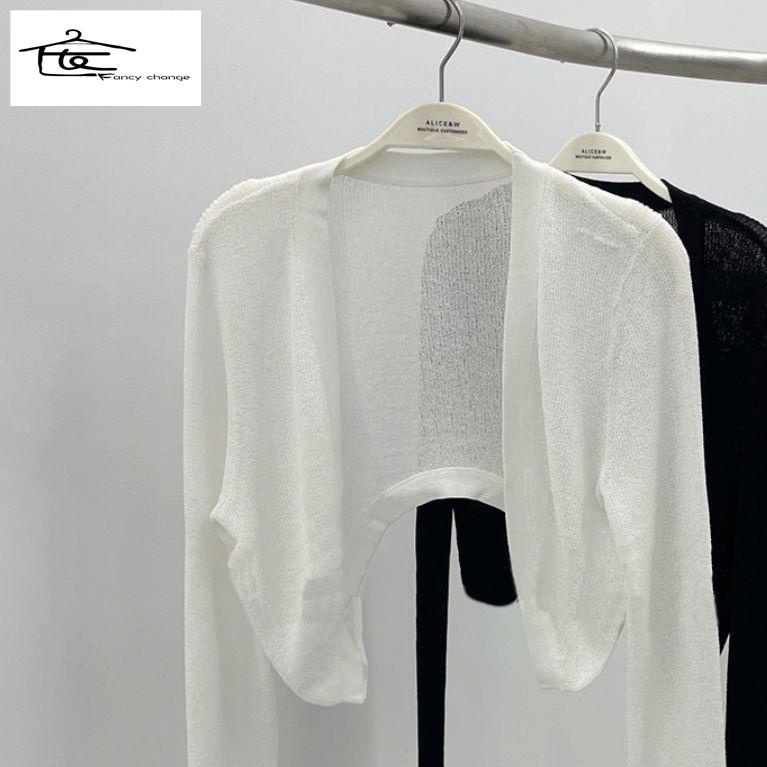 Áo Khoác Cardigan Dệt Kim Mỏng Chống Nắng Thời Trang Mùa Hè Cho Nữ