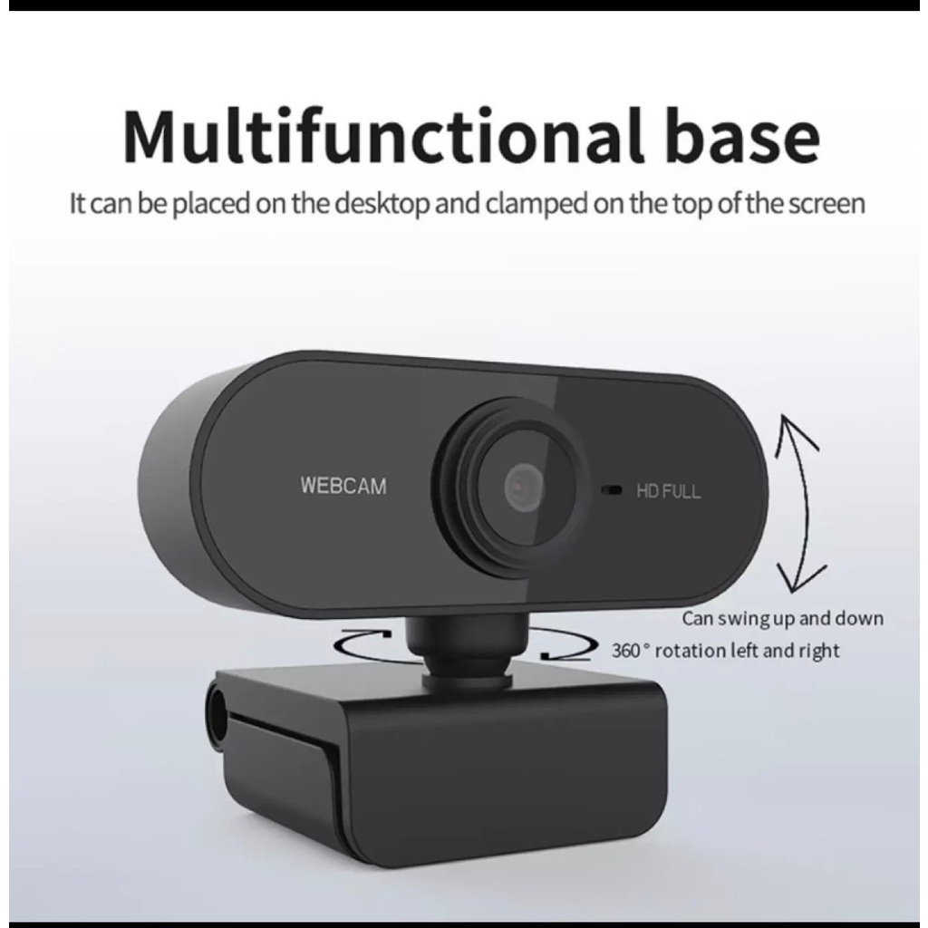 [Sao chép]Webcam Full HD 1080P cổng USB Có Micrô  dùng học online hội nghị