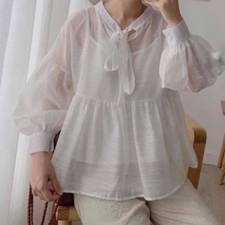 SET Áo babydoll form rộng + Áo hai dây ulzzang