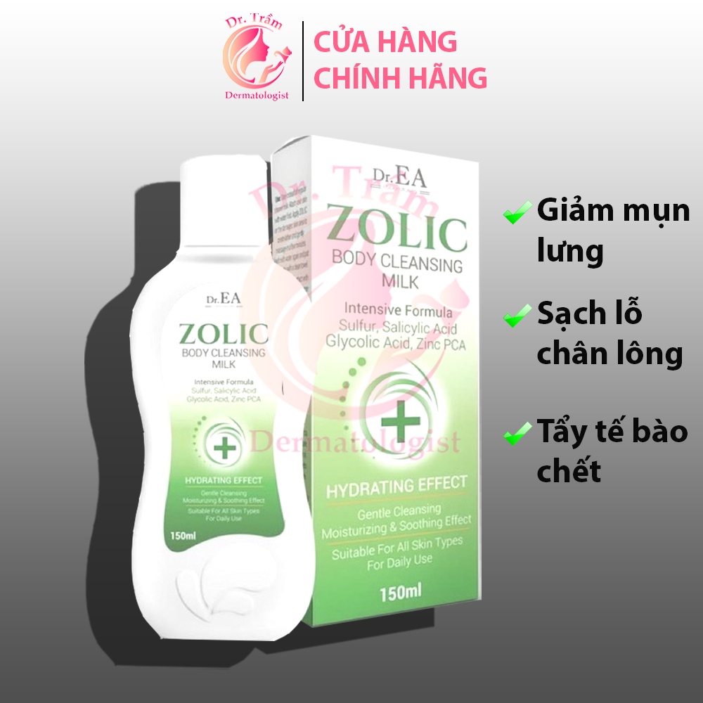 Sữa tắm sát khuẩn viêm nang lông Zolic Body Cleansing Milk
