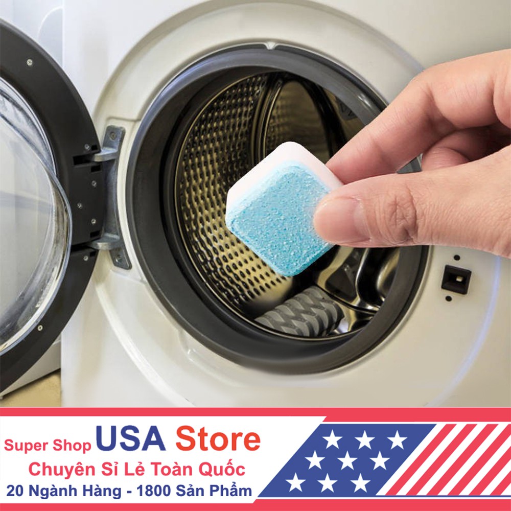VIÊN TẨY H4 Vệ Sinh Lồng Máy Giặt - Diệt Khuẩn, Tẩy Sạch Chất Cặn, Mảng Bám, Ẩm Mốc Hiệu Quả