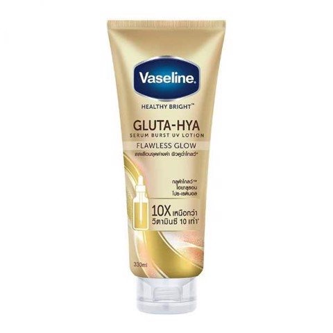 Sữa Dưỡng Thể Trắng Sáng Đều Màu Da Chống Nắng Vaseline Healthy Bright Gluta-Hya Serum Burst UV Lotion