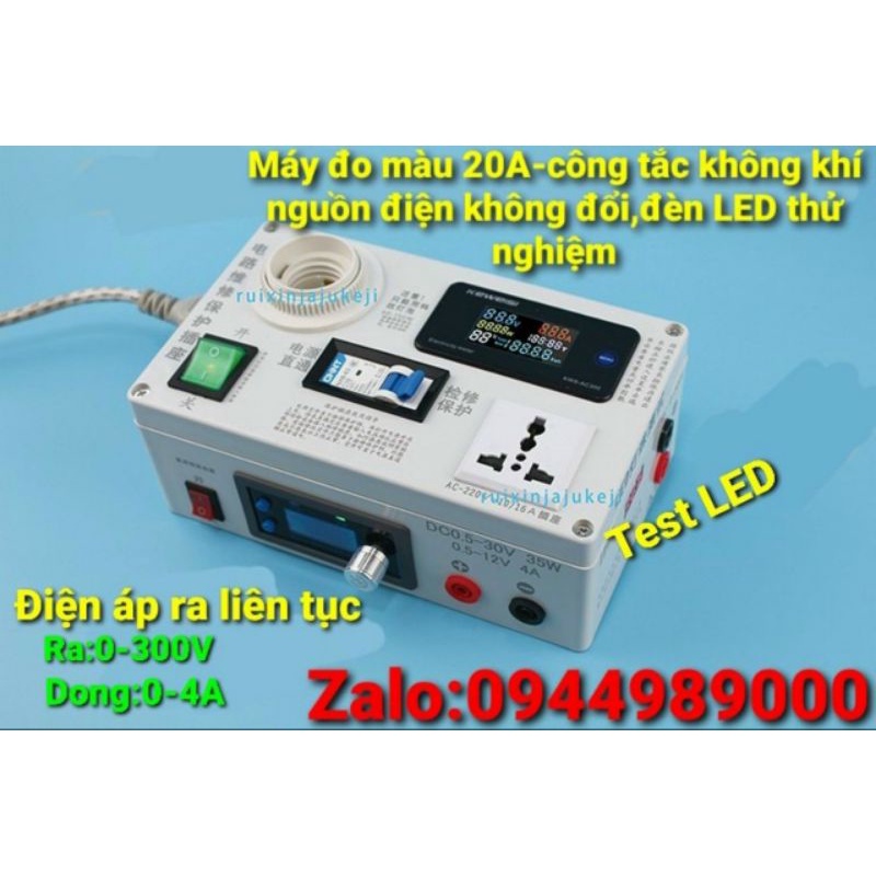 Bộ cấp nguồn đa năng sửa mạch, test mạch, test led, đo dòng ăn của thiết bị loại có aptomat