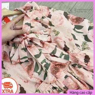 Đầm hoa phối nơ GU.Boutique