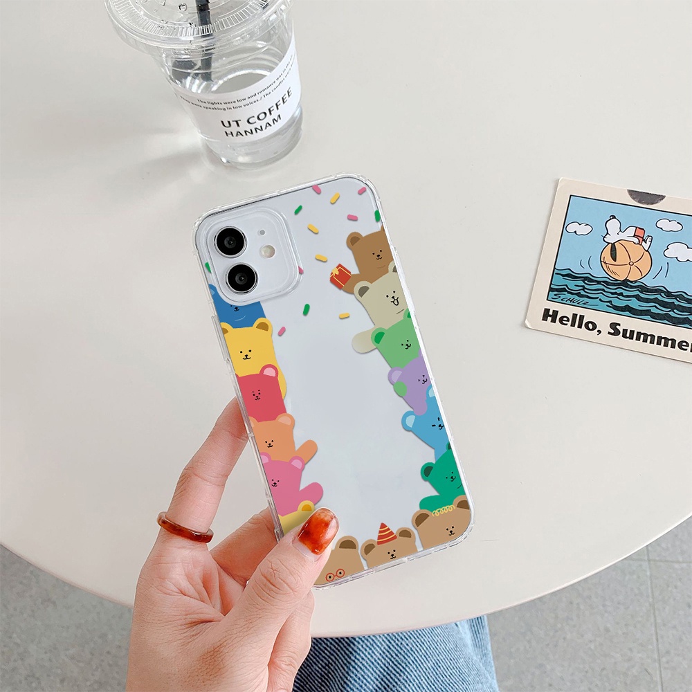Ốp Điện Thoại Silicon Mềm Trong Suốt Họa Tiết Hoạt Hình Cho iPhone 11 12 13 Pro max mini XS max x xr 4 5 6 7 8 S PLUS SE 2020