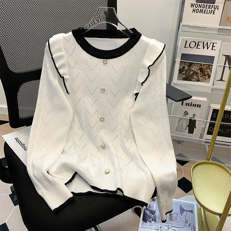 Áo Dệt Kim Dáng Ngắn Phong Cách Phương Tây Thời Trang Mùa Thu Mới Cho Nữ
