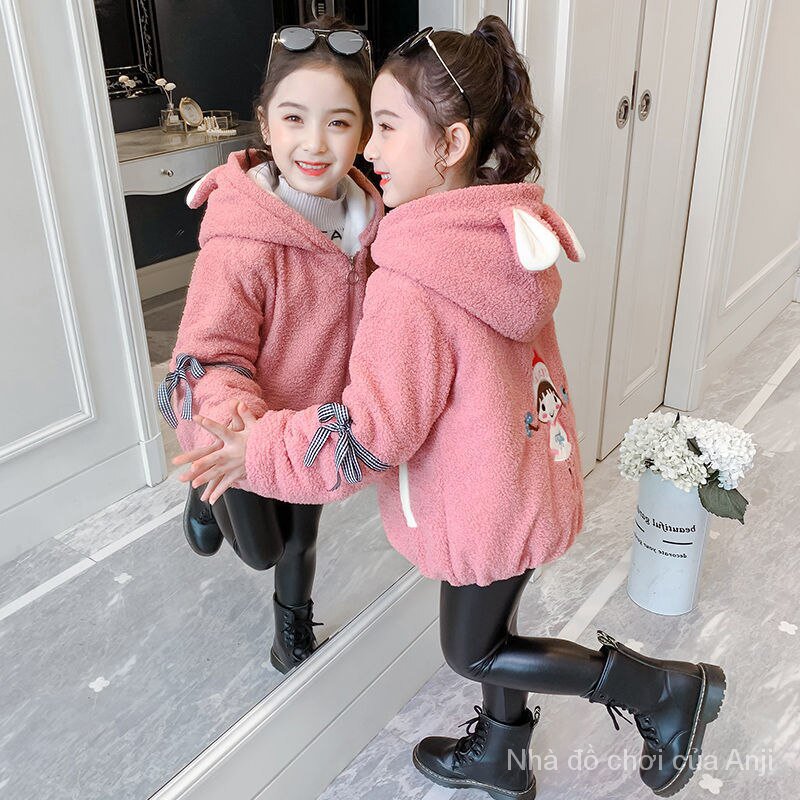 Korean thick velvet autumn winter children's jacket