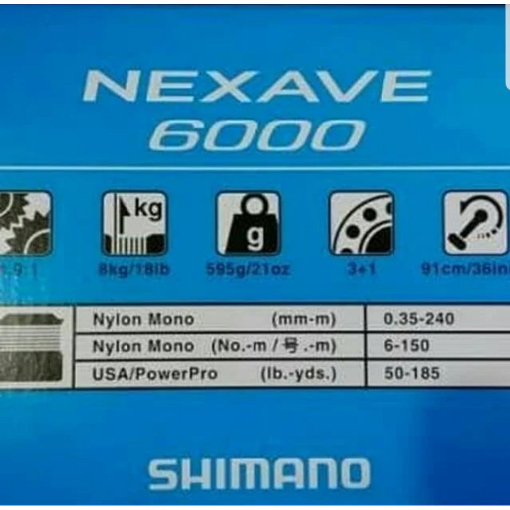 Máy câu cá shimano NEXAVE 6000