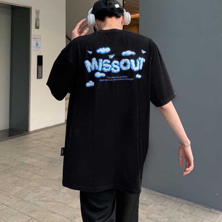 Áo Thun unisex MISSOUT CLOUD TEE nam nữ Full tag Tay cổ
