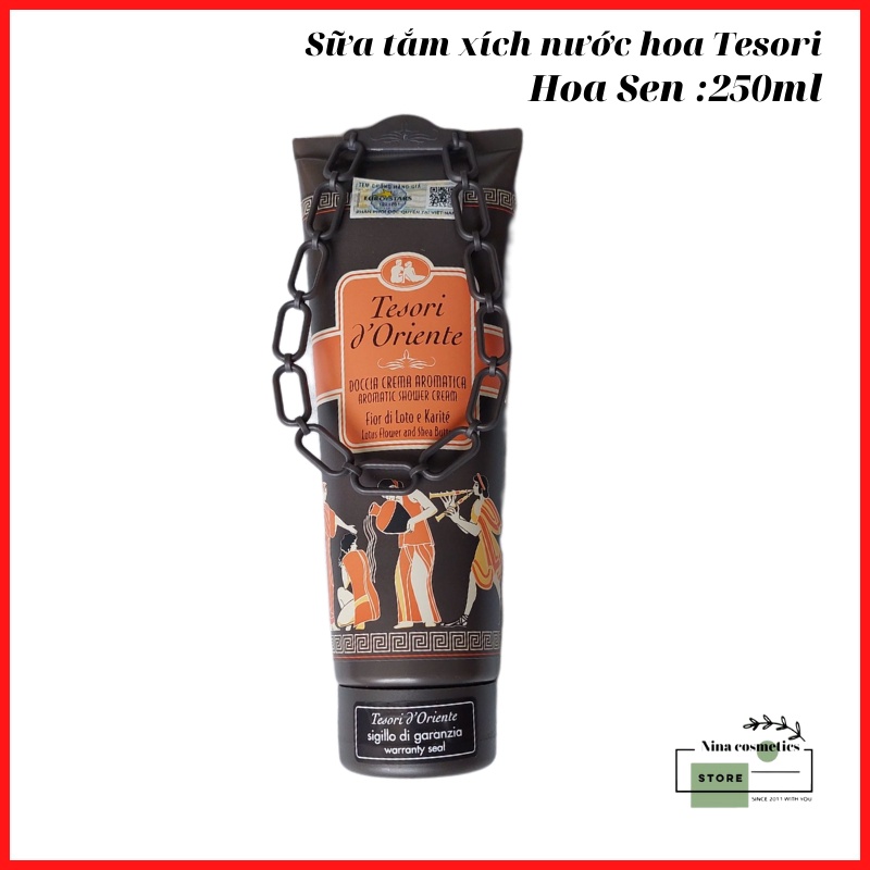 Sữa Tắm Xích Nước Hoa Tesori Dạng Tuýp 250ml