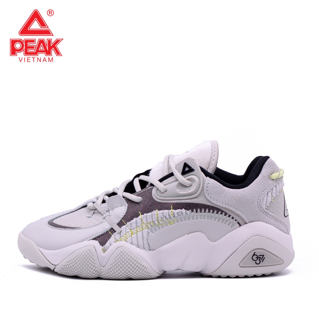 Giày Bóng Rổ Thể Thao Đường Phố  Peak Taichi 6371 Louvre  E14757E Ghi Trắng