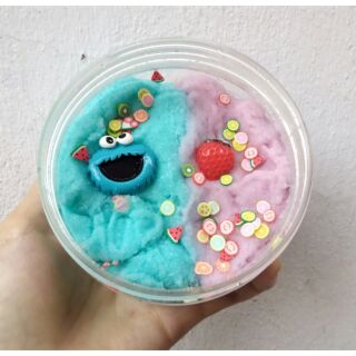 CM & T (Cookie Monster & Dâu) Cloud Slime Size Lớn