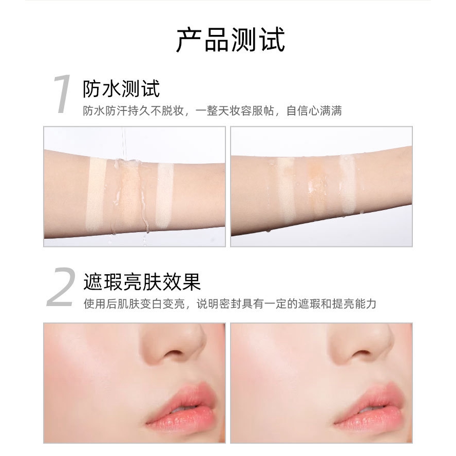 Phấn Che Khuyết Điểm Dạng Bột Đậu Nành Dưỡng Ẩm Làm Trắng Da Lâu Trôi Kiềm Dầu