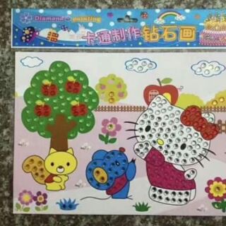10 tờ Tranh đính đá cho bé