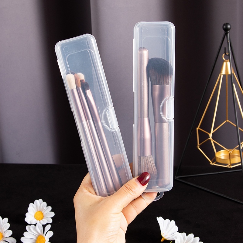 Hộp Đựng Cọ Trang Điểm / Đũa / Muỗng / Bút Kẻ Lông Mày Chống Bụi Tiện Dụng