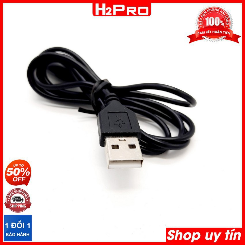 Dây sạc đèn pin 2 chấu Jack nguồn USB Dây sạc đèn pin Số 8 Kích cỡ 1m hàng Thái Lan cao cấp