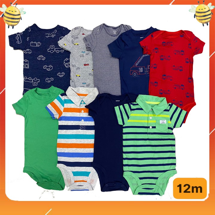 Set 5 body chip, bodysuit cho bé trai và bé gái sơ sinh từ 0-9kg