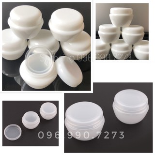 COMBO SỈ 50 HŨ MỸ PHẨM LOẠI 5G CÓ NẮP LÓT loại đẹp hu nhua hũ nhựa mỹ phẩm hũ hộp nhựa