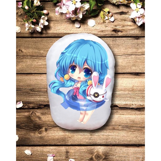 Gấu bông Yoshino Date A Live 2 mặt ảnh/Gối ôm ngủ Yoshino