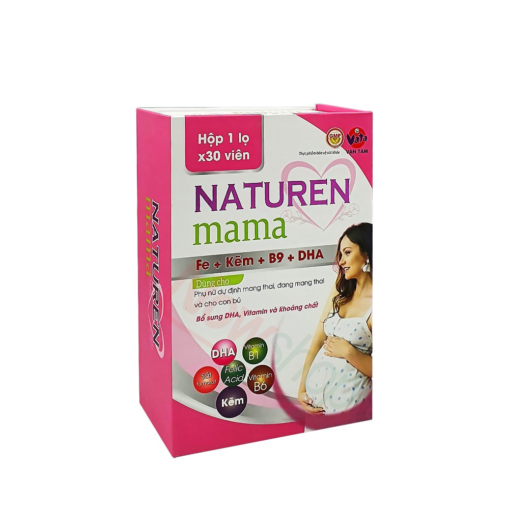 Naturen Mama viên uống Vitamin tổng hợp cho bà bầu, thuốc bổ bầu, tốt cho phụ nữ mang thai, bổ sung khoáng chất | BigBuy360 - bigbuy360.vn