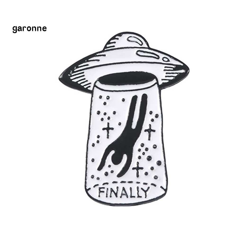 Ghim cài áo hình UFO độc đáo thú vị bằng hợp kim