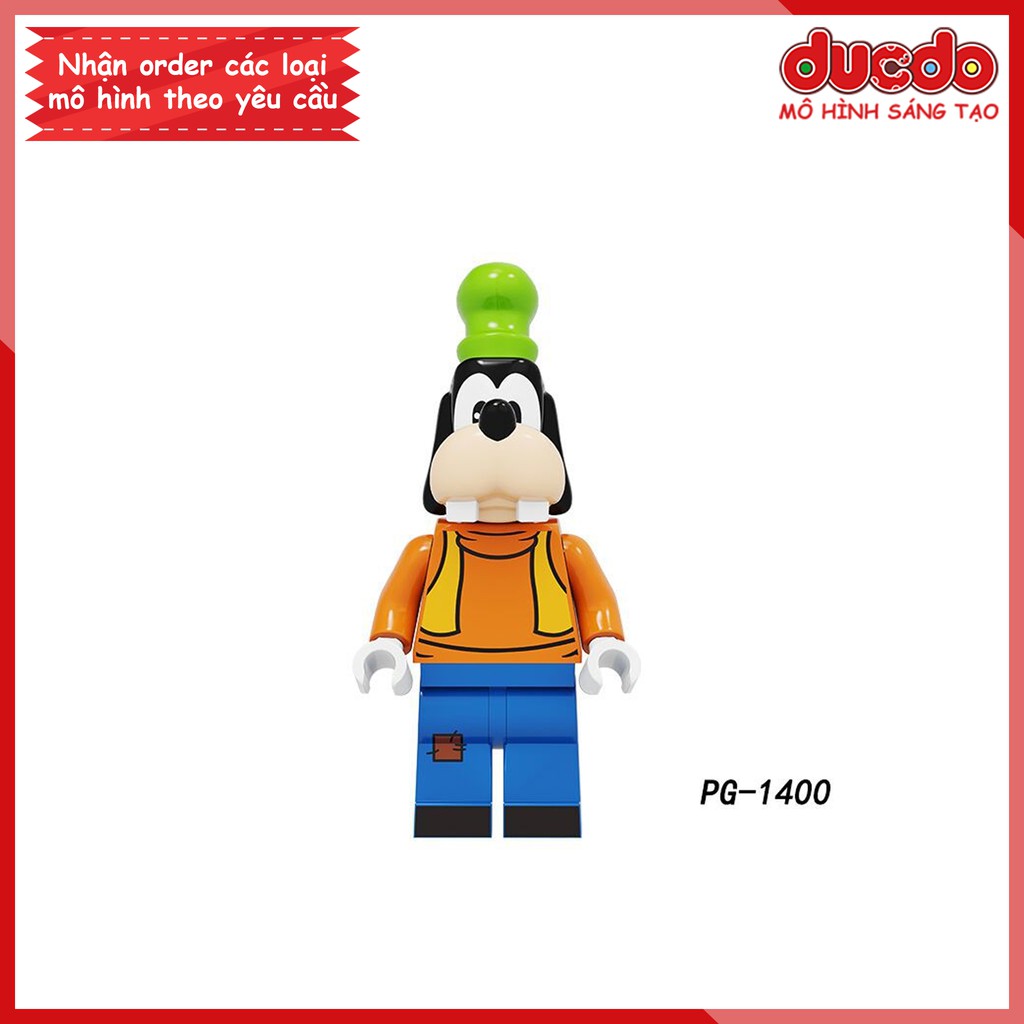 Minifigures nhân vật chú chó Goofy trong Disney tuyệt đẹp - Đồ chơi Lắp ghép Xếp hình Mô hình Mini POGO PG1400