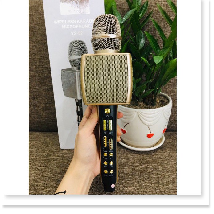 MICRO BLUETOOTH KARAOKE YS92 HỖ TRỢ GHI ÂM DÙNG HÁT TẠI NHÀ LIVETREAM - BẢO HÀNH 1 ĐỔI 1