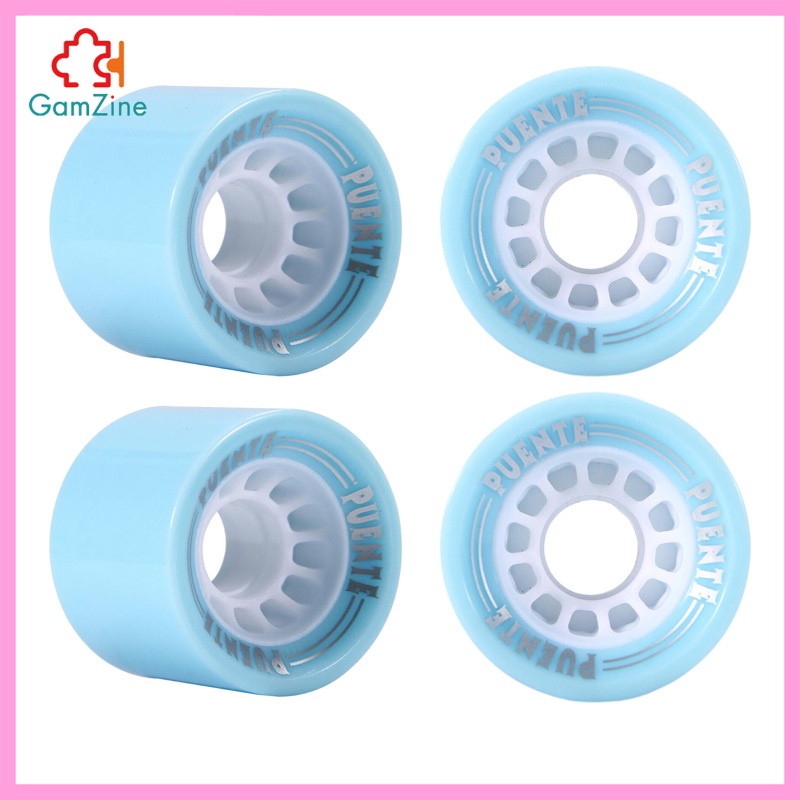 Bộ 4 bánh xe cho ván trượt kích thước 70x51mm bằng Pu kèm vòng đệm chuyên dụng