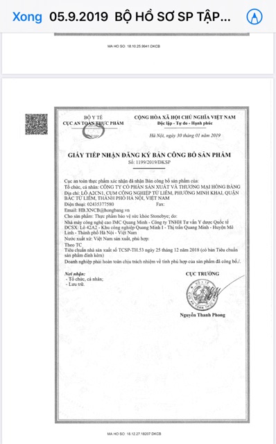 [Tích điểm chính hãng] Stonebye Hộp 30 viên - hỗ trợ sỏi đường tiết niệu