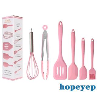 ❀LChic-Silicone Cooking Tool Suit, Brush Egg Blender, Candy Color Baking Handmade Multi-Functional Shovels