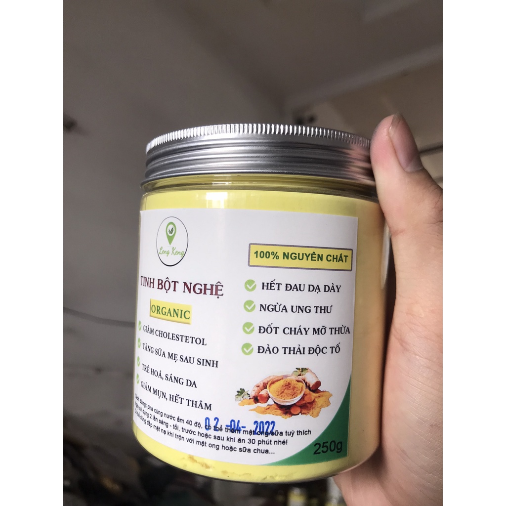 Tinh Bột Nghệ Nguyên Chất Organic Từ Bột Nghệ Tươi 1kg