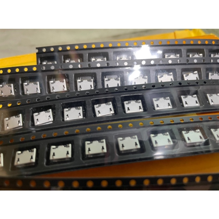 Set 10-100 Ổ Cắm Micro USB Type B 5 Pin Mới