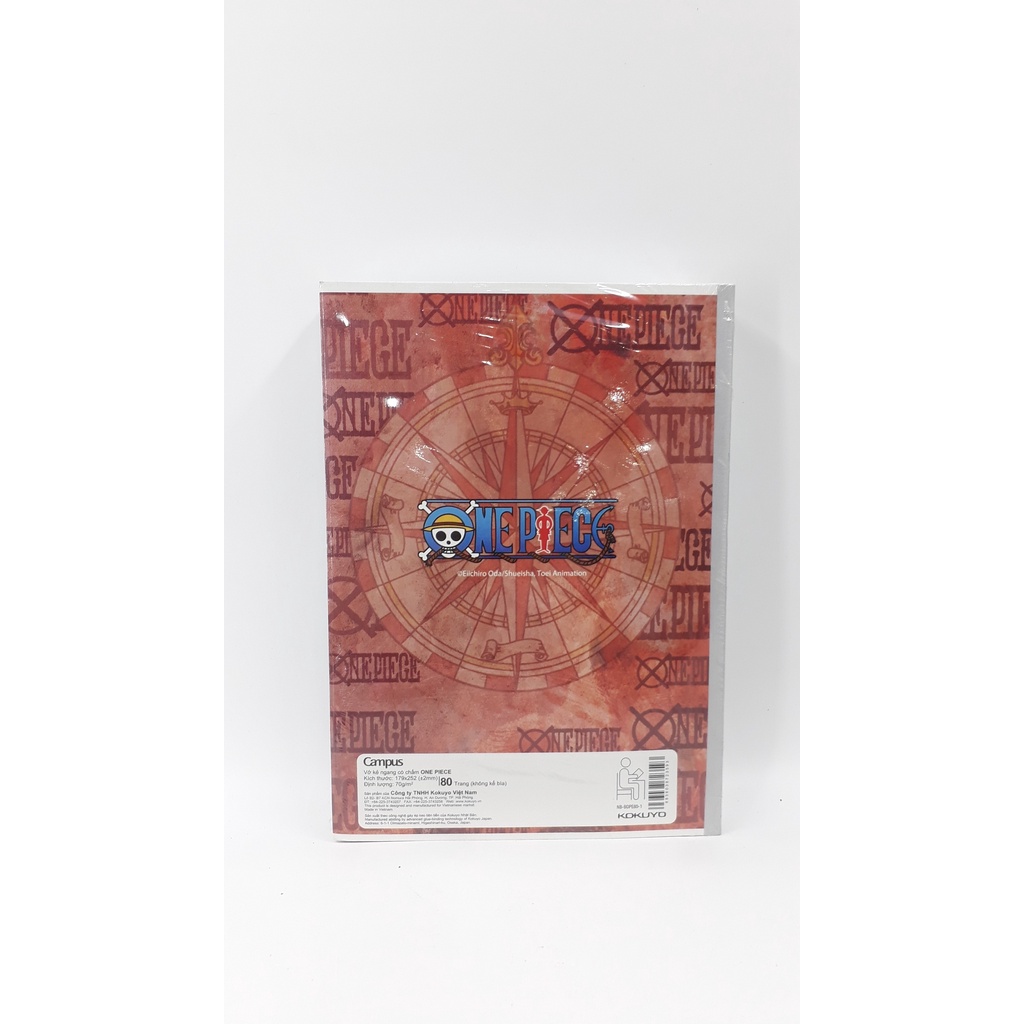 Vở One Piece - Kẻ Ngang Có Chấm 80 Trang ĐL 70g/m2 - Campus NB-BOPE80