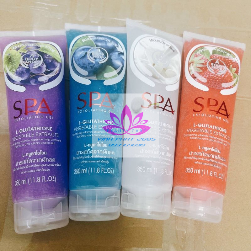 TẨY DA CHẾT SPA TRÁI CÂY TUÝP TO ĐÙNG 350ML MÀU NGẪU NHIÊN