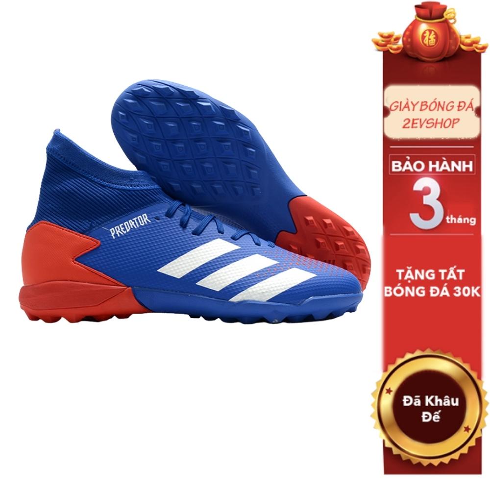 Giày đá bóng thể thao nam 𝐏𝐫𝐞𝐝𝐚𝐭𝐨𝐫 𝟐𝟎𝟐𝟎 Xanh Dương cao cổ, giày đá banh cỏ nhân tạo đế mềm - 2EVSHOP
