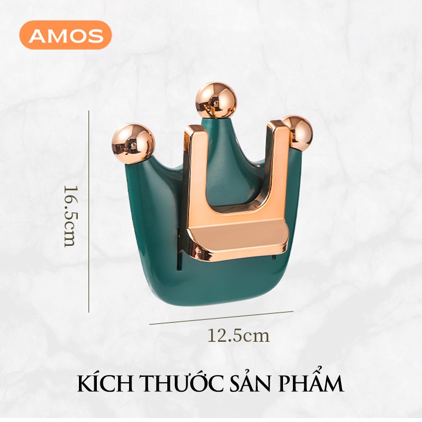 Giá treo máy sấy tóc AMOS thiết vương miện quý tộc sang trọng