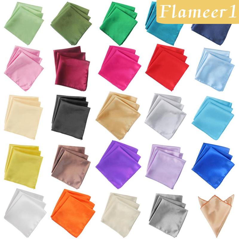 Set 10 Khăn Ăn Polyester Hình Vuông Màu Xanh Lá Nhạt 12 X 12 (30 X 30cm)
