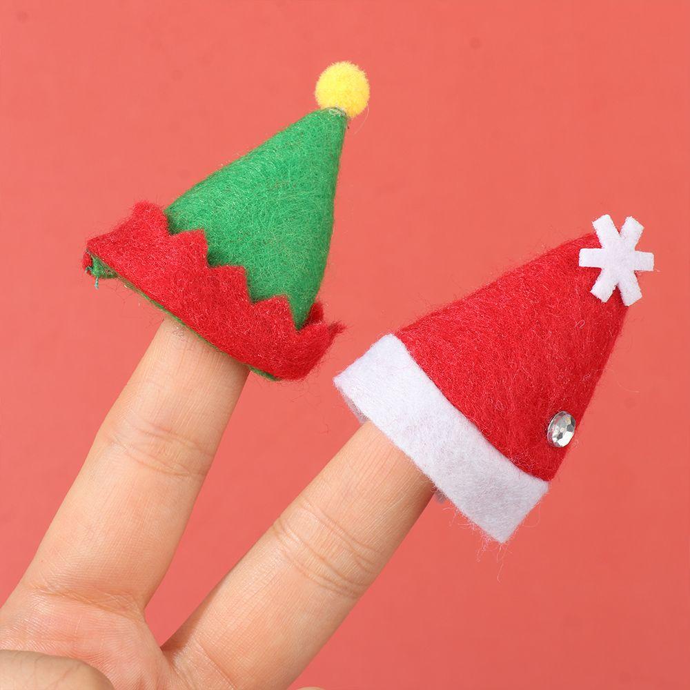 LEISURE Mũ Ông Già Noel Dễ Thương Trang Trí Giáng Sinh Ốp